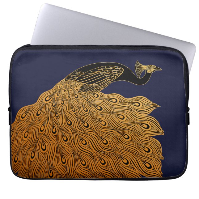 Funda Para Portátil Art Nouveau Peacock Will Bradley (Frente)