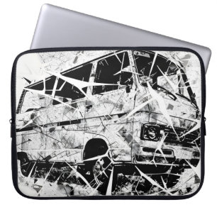 Funda Para Portátil Arte abstracto callejero urbano furgoneta vintage