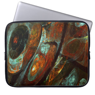 Funda Para Portátil Arte abstracto de división de tiempo