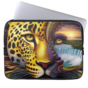 Funda Para Portátil Arte abstracto de leopardo