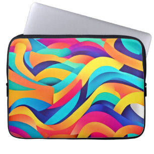Funda Para Portátil Arte abstracto de vibración de Wavy