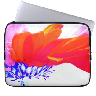Funda Para Portátil Arte abstracto floral de margarita pop multicolor