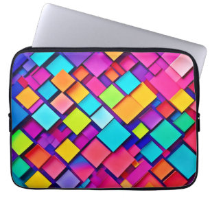 Funda Para Portátil Arte abstracto geométrico vibrante