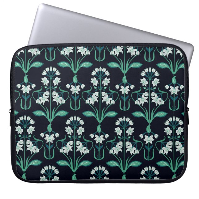Funda Para Portátil arte abstracto transparente nuevo patrón floral (Frente)