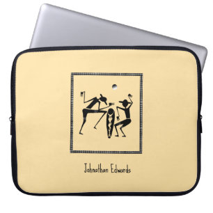 Funda Para Portátil Arte africano, danza de luna