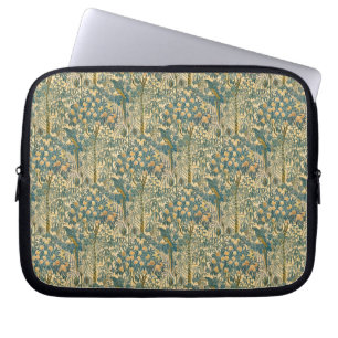 Funda Para Portátil Arte Antiguo de Walter Crane de Guacamayo y Frutas