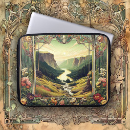 Funda Para Portátil Arte clásico paisaje Art Nouvea