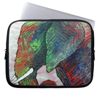 Funda Para Portátil Arte colorido del elefante