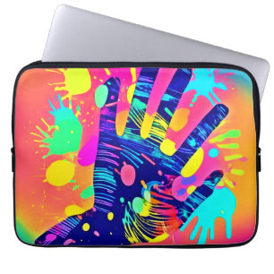 Funda Para Portátil Arte con pantalla de mano vibrante creativo