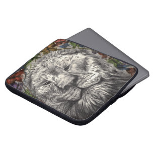 Funda Para Portátil Arte de Animal Mariposa León Debajo de Mis Alas