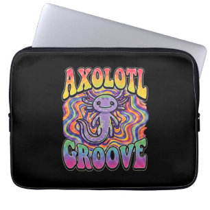 Funda Para Portátil Arte de arcoíris retro de los 70 hippie groovy lin