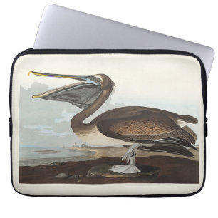 Funda Para Portátil Arte de aves costeras Vintage Audubon Pelícano Par