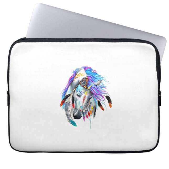 Funda Para Portátil Arte de Caballo (Frente)
