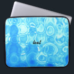 Funda Para Portátil Arte de Círculo de Moda Glamour Retro Vintage Azul<br><div class="desc">Arte de Círculo de Moda Glamour Retro Vintage Azul</div>