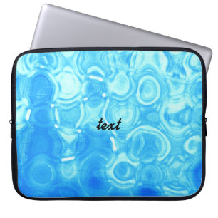Funda Para Portátil Arte de Círculo de Moda Glamour Vintage Retro Azul