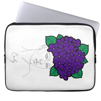 Funda Para Portátil Arte de Corona de Flor de Nacimiento Personalizada