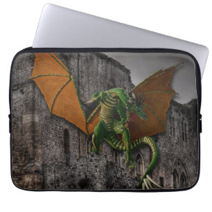 Funda Para Portátil Arte de Dragon y Castle Fantasy