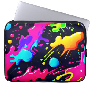 Funda Para Portátil Arte de explosión de color líquido abstracto