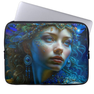 Funda Para Portátil Arte de fantasía etérea Princesa Guerrera Mística