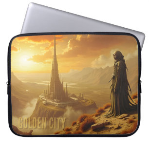 Funda Para Portátil Arte de fantasía futurista de ciencia ficción de l