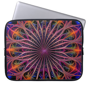 Funda Para Portátil Arte de flores estilo arco iris