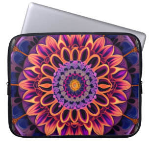 Funda Para Portátil Arte de flores estilo arco iris