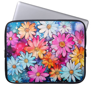 Funda Para Portátil Arte de flores venecianas de color