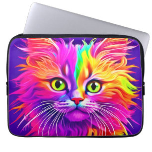 Funda Para Portátil Arte de gato arco iris