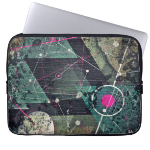 Funda Para Portátil Arte de graffiti digital abstracto geométrico geni