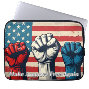 Funda Para Portátil Arte de Haz América Libre de Nuevo