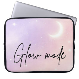 Funda Para Portátil Arte de IA de aura de niebla y lavanda rosada