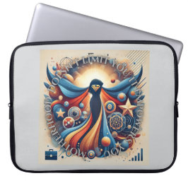 Funda Para Portátil Arte de IA de cita inspiradora de súper mamá empod