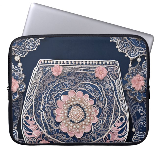 Funda Para Portátil Arte de IA de My Blue Purse (Frente)