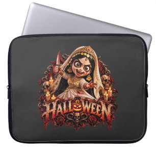 Funda Para Portátil Arte de impresión de la novia zombie espeluznante