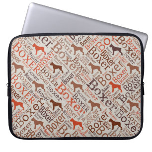 Funda Para Portátil Arte de la palabra del perro del boxeador