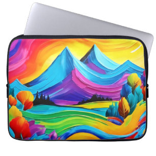Funda Para Portátil Arte de Majestad de la Montaña Arcoíris