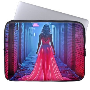 Funda Para Portátil Arte de Misterio en Callejón con Vestido de Luz Ro