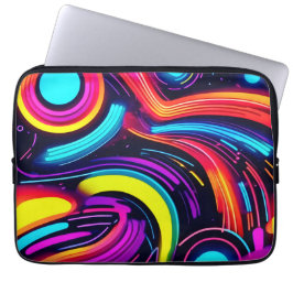 Funda Para Portátil Arte de paisaje onírico de neón