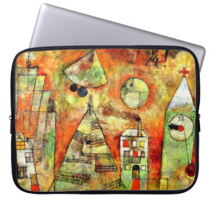 Funda Para Portátil Arte de Paul Klee: Hora fatídica, famoso cuadro d