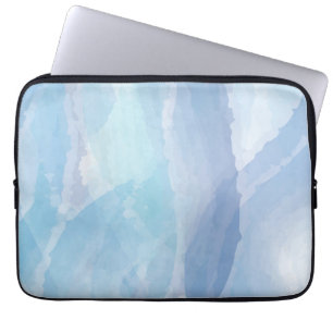Funda Para Portátil Arte de pincel azul, abstracto, de color de agua f