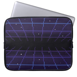 Funda Para Portátil arte de píxeles de fondo retro-ciencia ficción de 
