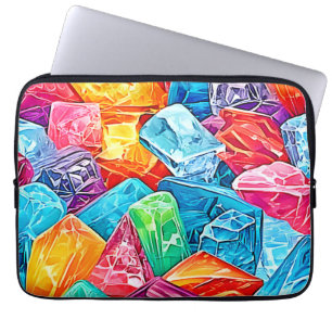 Funda Para Portátil Arte de racimo de cristal vibrante