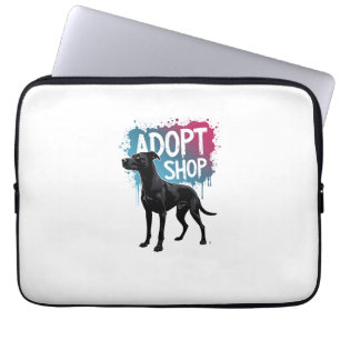 Funda Para Portátil Arte de rescate de graffiti de perro Adoptar No Co