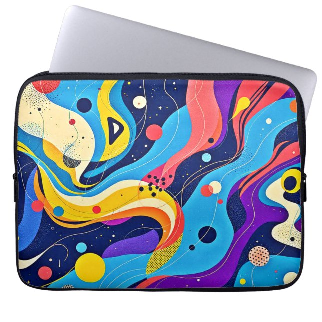 Funda Para Portátil Arte de ritmo cósmico (Frente)