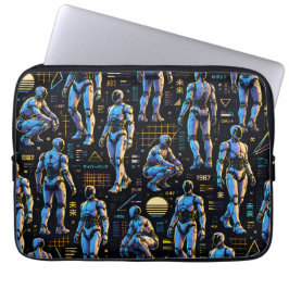 Funda Para Portátil Arte de Robot Humanoide Futurista | Android de Cie