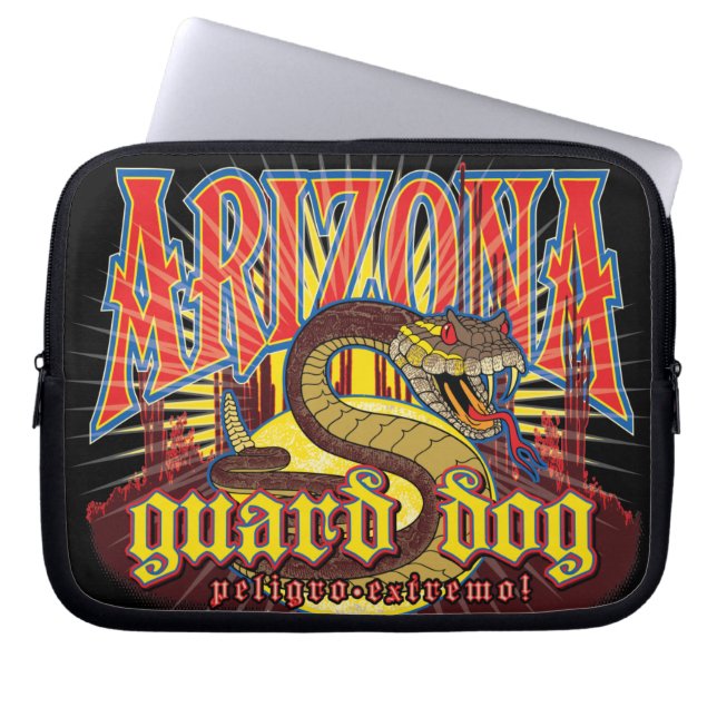 Funda Para Portátil Arte de serpiente de Arizona (Frente)