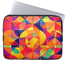 Funda Para Portátil Arte de simetría abstracto vibrante