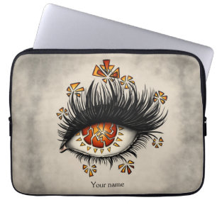Funda Para Portátil Arte de terror gótico en el ojo brujo