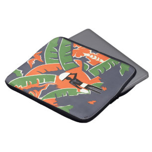 Funda Para Portátil Arte Deco Vintage de Viajes, Nativo en Jungla Afri
