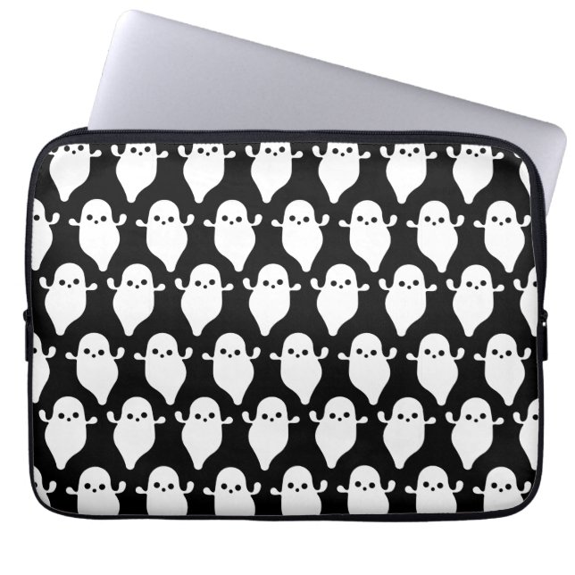 Funda Para Portátil Arte del modelo de la metida de pata del fantasma (Frente)